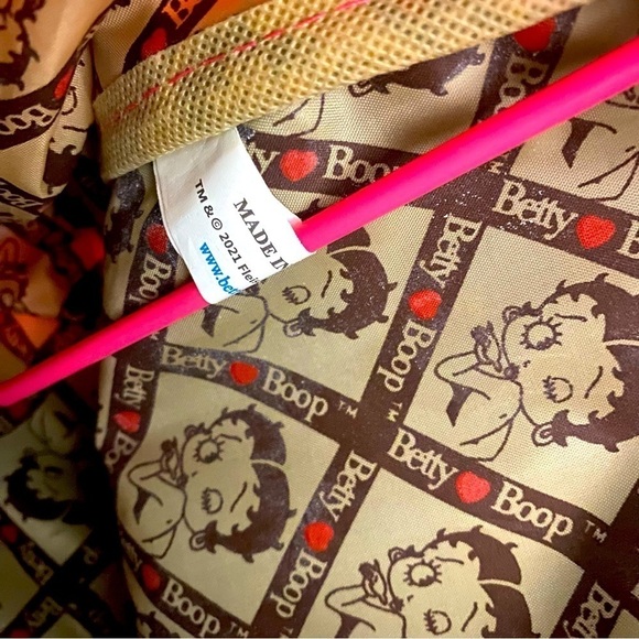 Betty Boop Backpack Purse 13" Carry Red Tote Bag Birthday, School Unique EUC - Picture 12 of 13